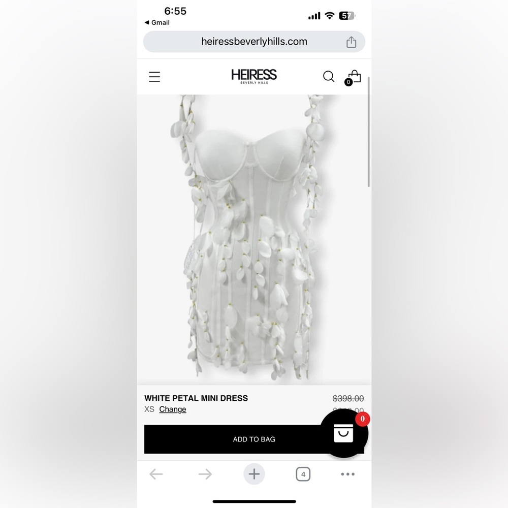Heiress Beverly Hills white dress